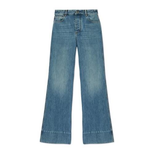 Bottega Veneta Högmidjade jeans Blue, Dam