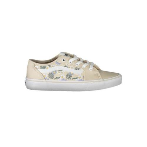 Vans Sportig Beige Sneaker med Kontrastdetaljer Beige, Dam