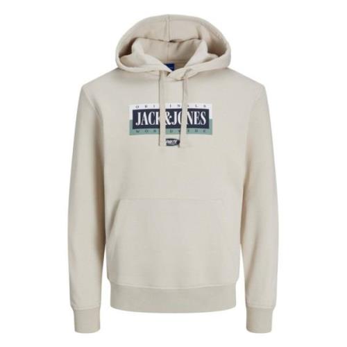 Jack & Jones Hoodie White, Herr