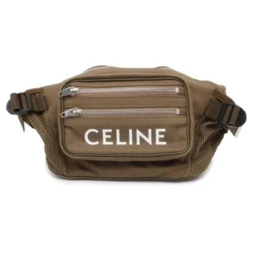 Celine Vintage Pre-owned Canvas celine-vskor Green, Dam