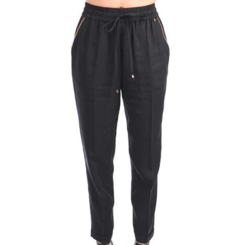 Kocca Svarta Joggers med Elastisk Midja Black, Dam