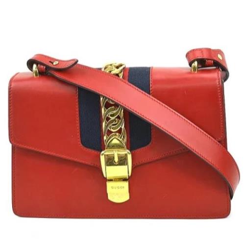 Gucci Vintage Pre-owned Laeder gucci-vskor Red, Dam