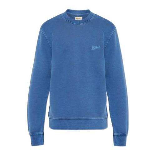 Woolrich Sweatshirt med broderad logotyp Blue, Herr