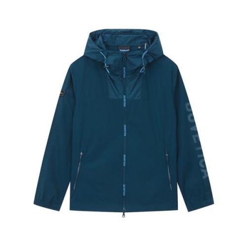 Duvetica Slim Fit Hooded Jacket Turchese Blue, Herr