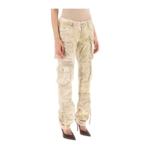 The Attico Jeans Beige, Dam