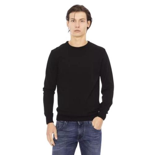 Baldinini Lyxig Svart Turtleneck Sweater Black, Herr