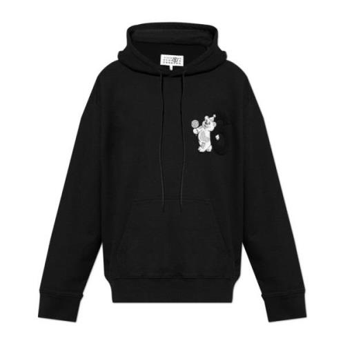 MM6 Maison Margiela Hoodie Black, Herr