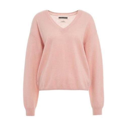 Crush Rose Stickat Aw24 Pink, Dam