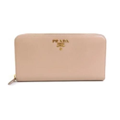 Prada Vintage Pre-owned Laeder plnbcker Beige, Dam