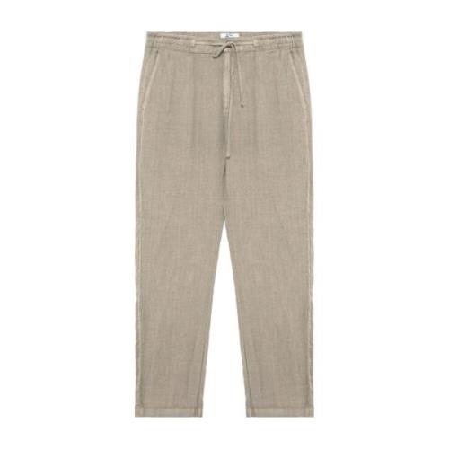 Roy Roger's Linne Chino Byxor Riviera Stil Beige, Herr