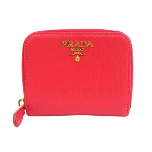 Prada Vintage Pre-owned Laeder plnbcker Red, Dam