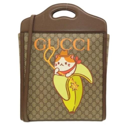 Gucci Vintage Pre-owned Plast handvskor Brown, Dam