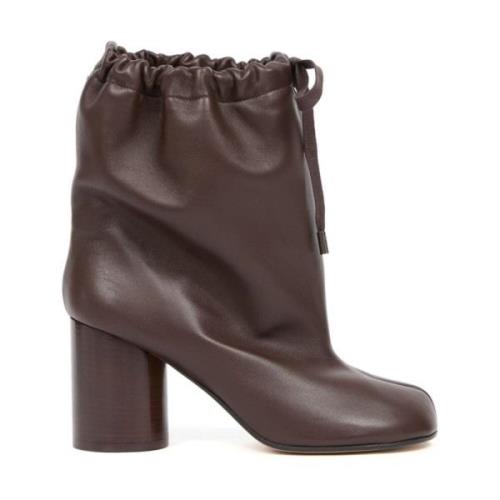 Maison Margiela Chic Brown Tabi Balloon Ankle Boots Brown, Dam