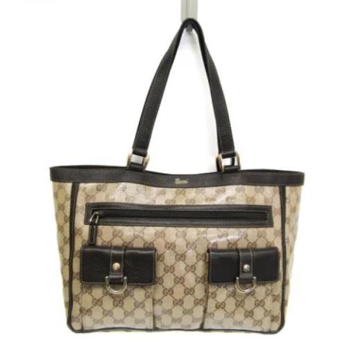 Gucci Vintage Pre-owned Laeder gucci-vskor Beige, Dam