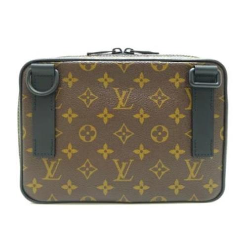 Louis Vuitton Vintage Pre-owned Canvas axelremsvskor Brown, Dam