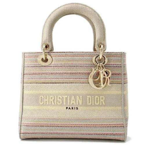 Dior Vintage Pre-owned Canvas dior-vskor Beige, Dam