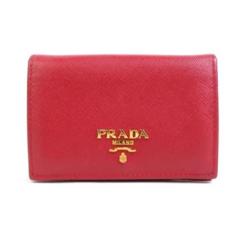 Prada Vintage Pre-owned Laeder plnbcker Red, Dam