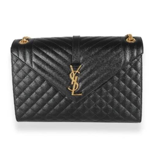 Yves Saint Laurent Vintage Pre-owned Laeder axelremsvskor Black, Dam