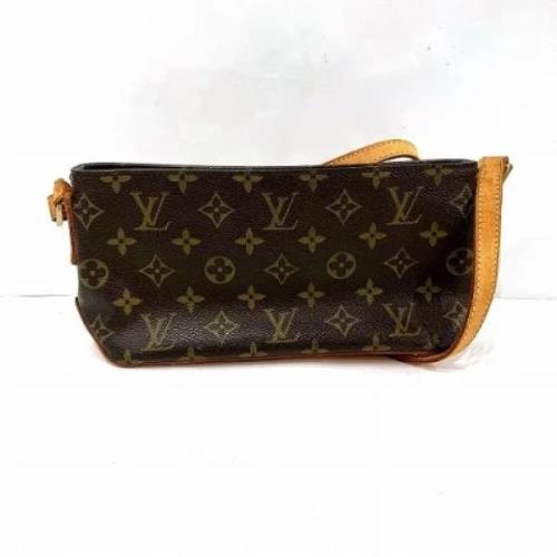 Louis Vuitton Vintage Pre-owned Canvas crossbodyvskor Brown, Dam