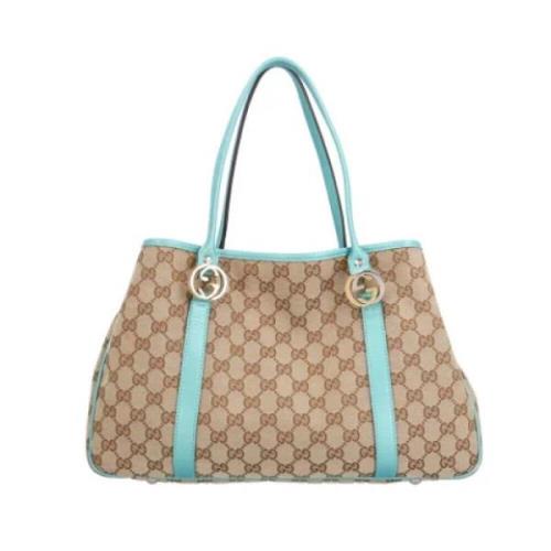 Gucci Vintage Pre-owned Canvas gucci-vskor Beige, Dam