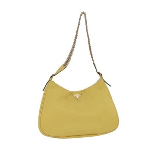 Prada Vintage Pre-owned Nylon prada-vskor Yellow, Dam