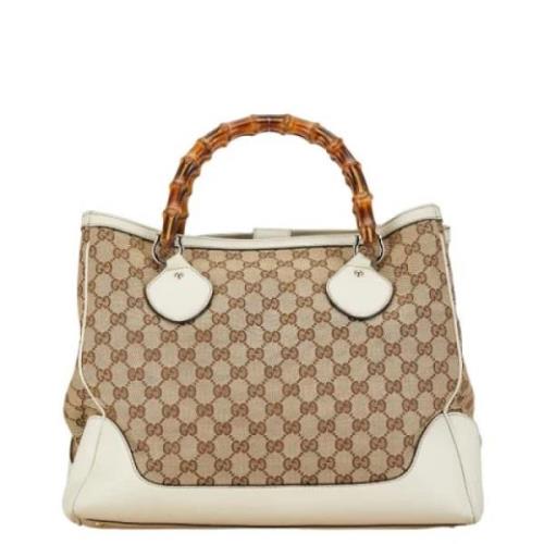 Gucci Vintage Pre-owned Canvas gucci-vskor Brown, Dam