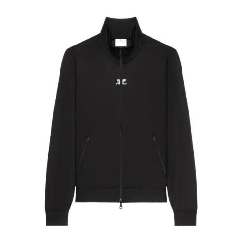 Courrèges Jersey Tracksuit Jacka med AC Logo Black, Herr