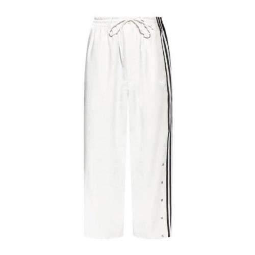 Y-3 3-Stripes Wide Leg Sportbyxor Gray, Herr