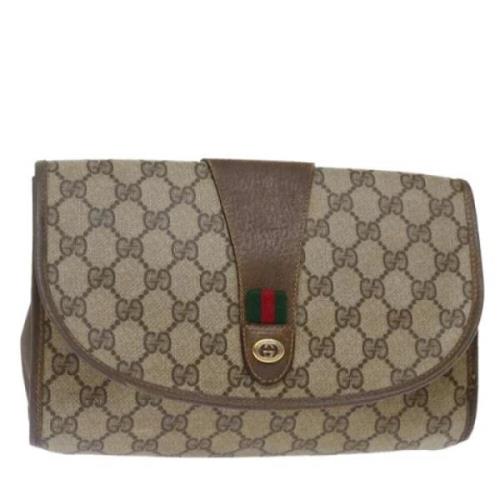 Gucci Vintage Pre-owned Laeder kuvertvskor Brown, Dam