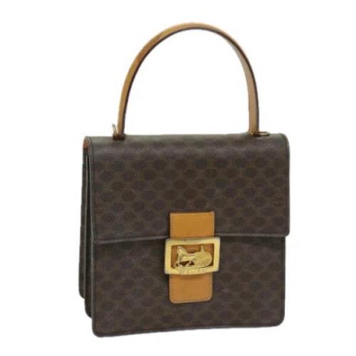 Celine Vintage Pre-owned Laeder handvskor Brown, Dam