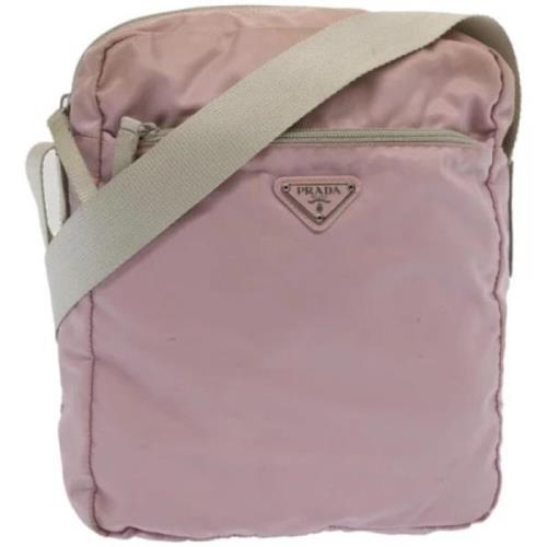 Prada Vintage Pre-owned Nylon prada-vskor Pink, Dam