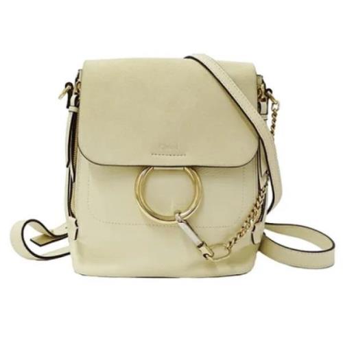 Chloé Pre-owned Pre-owned Laeder axelremsvskor Beige, Dam