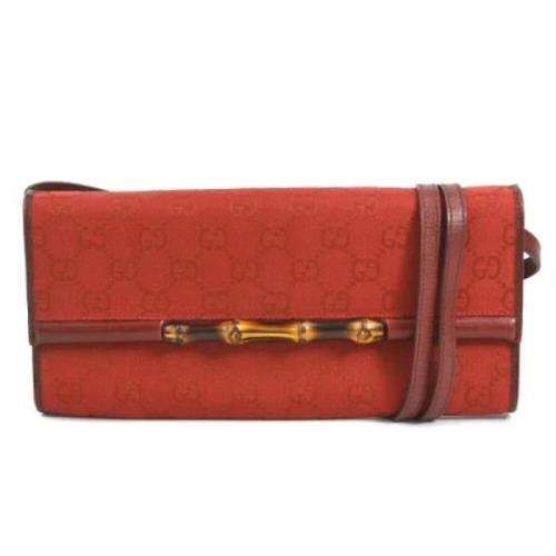 Gucci Vintage Pre-owned Tyg gucci-vskor Red, Dam