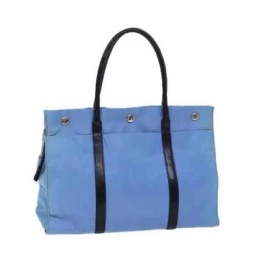 Prada Vintage Pre-owned Nylon prada-vskor Blue, Dam