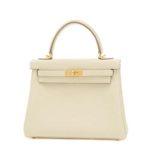 Hermès Vintage Pre-owned Laeder handvskor Beige, Dam