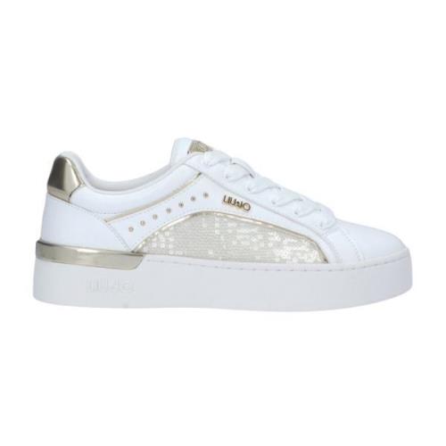 Liu Jo Vit Sneaker med Paljetter White, Dam