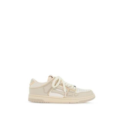 Amiri Låg Topp Lädersneakers Beige, Dam