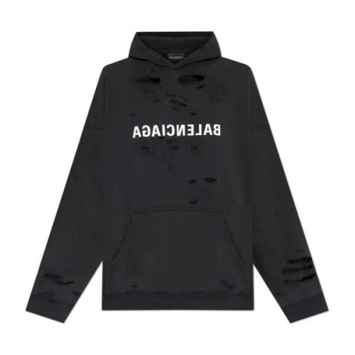 Balenciaga Hoodie Black, Dam