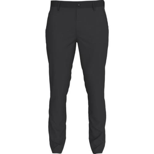 Calvin Klein Svarta Slimmade Mjuka Byxor Raka Ben Black, Herr