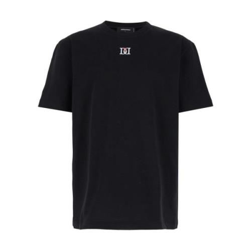 Dsquared2 Svarta T-shirts och Polos REG FIT TEE D2D Black, Herr