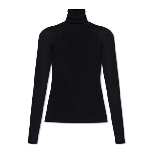 Max Mara Ull Turtleneck Saluto Black, Dam