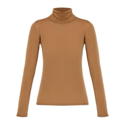 Max Mara Ull Turtleneck Brown, Dam