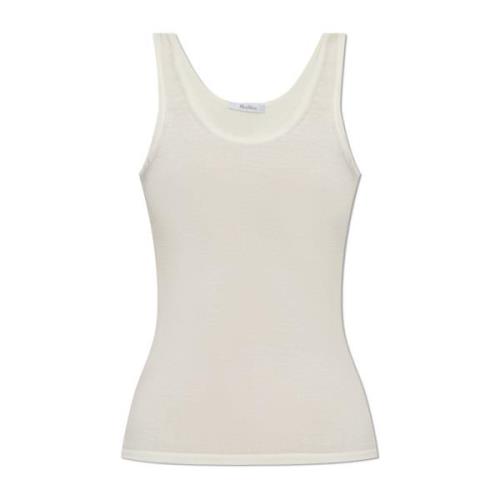 Max Mara Kashmir Topp White, Dam