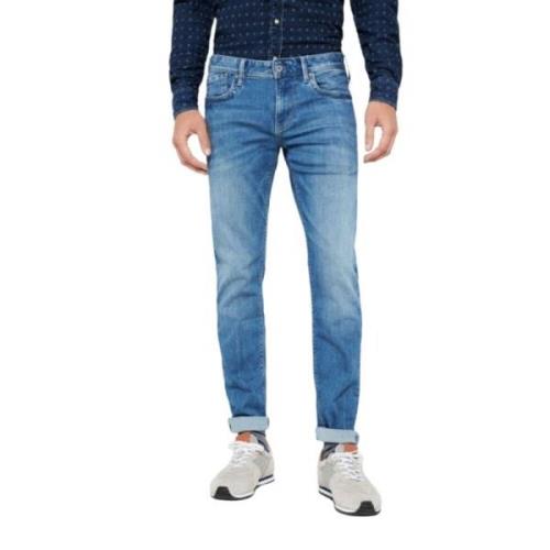 Pepe Jeans Blå Casual Byxor Blue, Herr