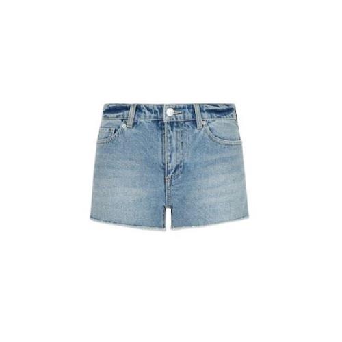 Armani Exchange Blå Jeansshorts Blue, Dam