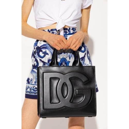 Dolce & Gabbana Handväska med logotyp Black, Dam