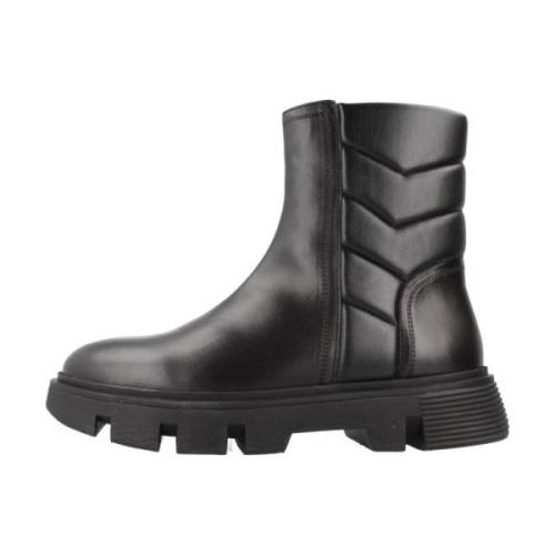 Geox Stiliga Ankelboots för Kvinnor Black, Dam