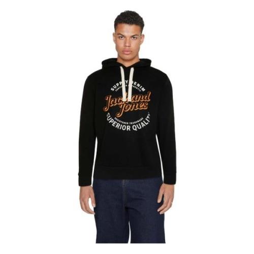 Jack & Jones Hoodie Black, Herr