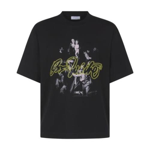 Off White Svart Script Mary Skate Tee Black, Herr