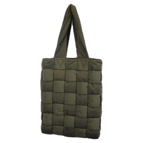 Bottega Veneta Vintage Pre-owned Nylon totevskor Green, Dam